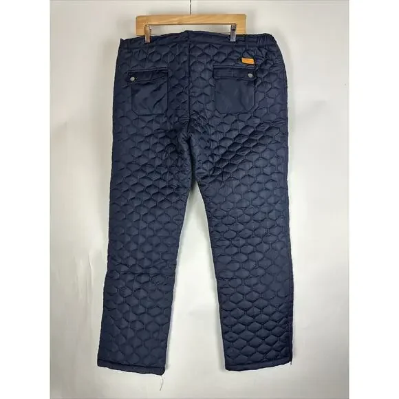 Mifland Quilted Pants - Navy Blue, Size 2XL